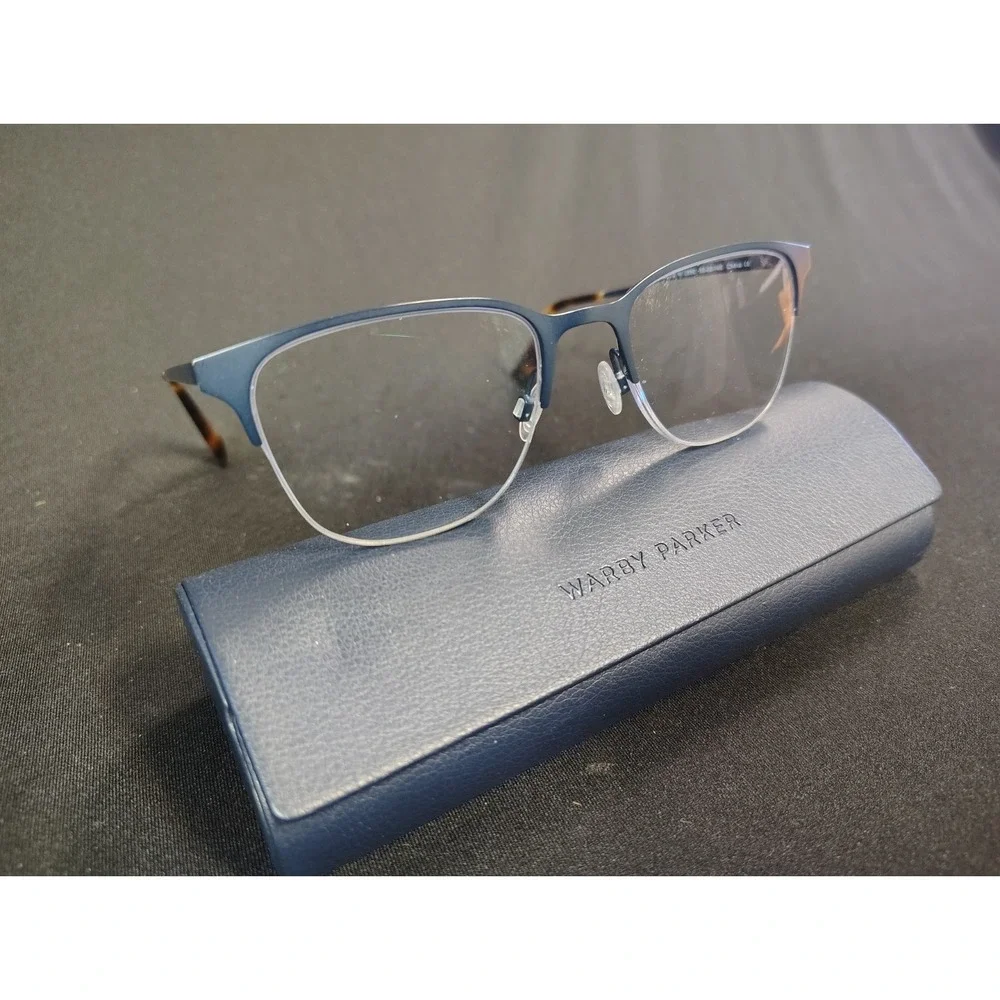 Warby Parker Wallis W 2550 Eyeglasses‎ - Matte Blue & Tortoise - 53-20-145